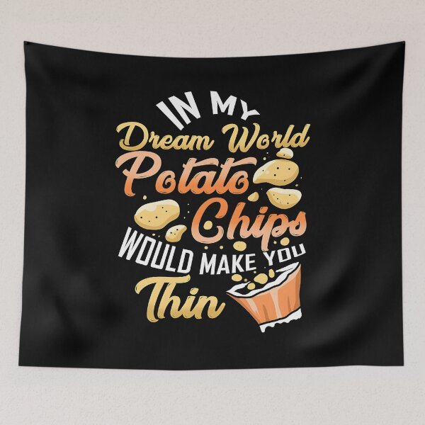 Item preview, " In My Dream World Potato Chips Digital Art" designed and sold by ElseKurz.