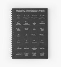 Probability and Statistics Symbols Spiral Notebook