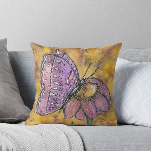 Item preview, Butterfly on a flower designed and sold by lenaliluna.