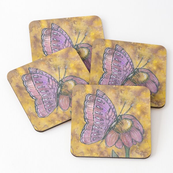 Item preview, Butterfly on a flower designed and sold by lenaliluna.