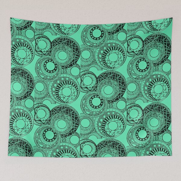 Item preview, Mandala Circles green designed and sold by lenaliluna.