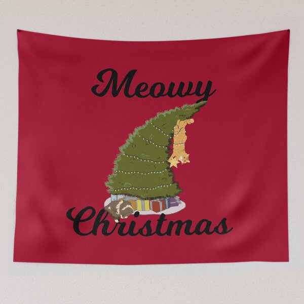 Item preview, Meowy Christmas From Your Cats designed and sold by DrawnToDoodles.