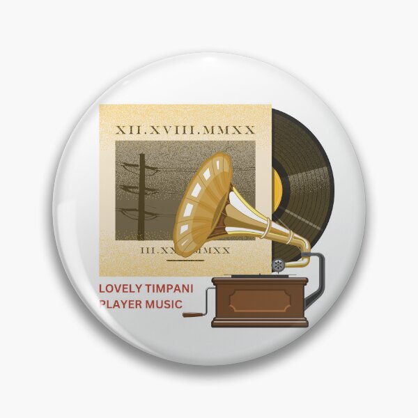 Item preview, vintage timpani player music designed and sold by ApurwaArtShop.