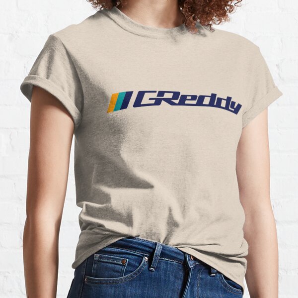 GReddy Performance Parts Logo (Gelb/Blaugrün/Marineblau) Classic T-Shirt