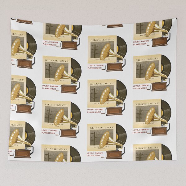 Item preview, vintage timpani player music designed and sold by ApurwaArtShop.