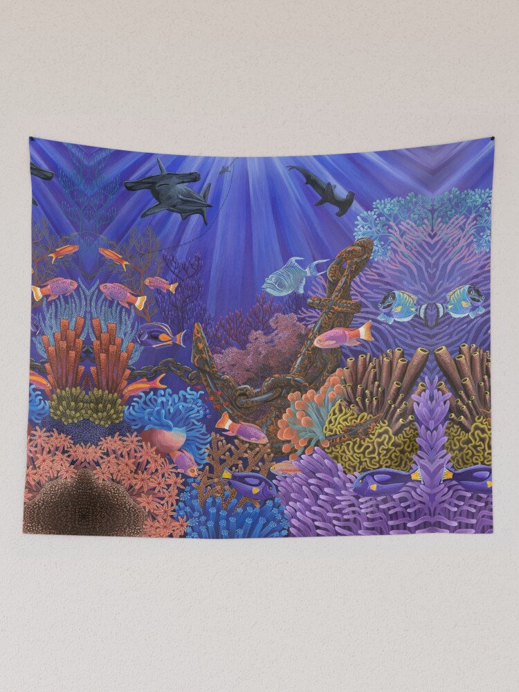 Coral best sale reef tapestry