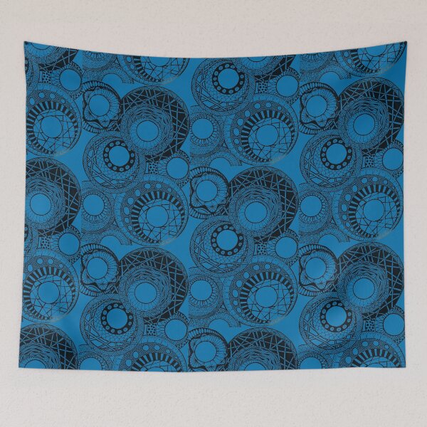 Item preview, Mandala Circles in blue designed and sold by lenaliluna.
