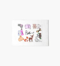 Cute Animal Greeting Card Design Art Board