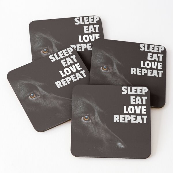 Item preview, Sleep, Eat, Love, Repeat - Young Black Labrador Retriever designed and sold by JellyBeenzz.