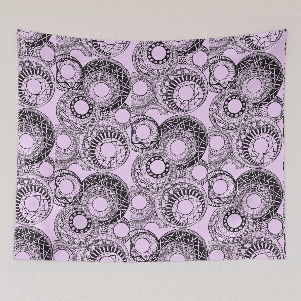 Item preview, Mandala circles pink designed and sold by lenaliluna.