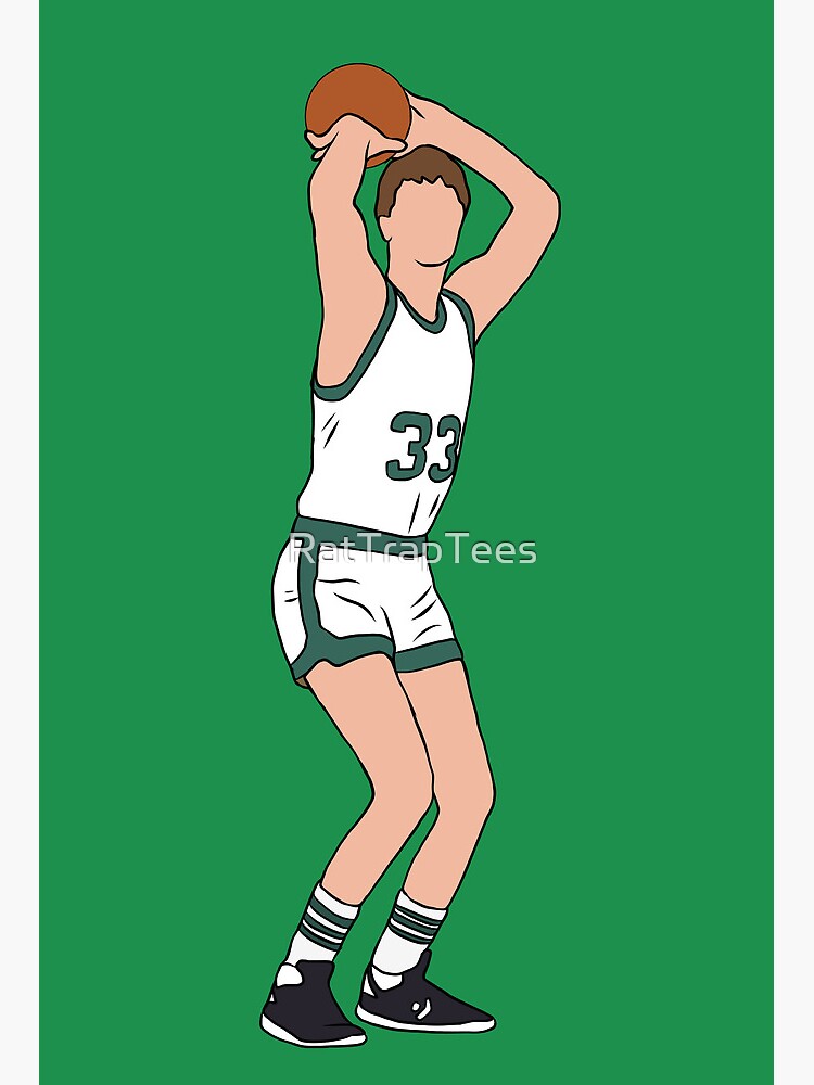 Art Larry Bird Wallpaper | Art Board Print