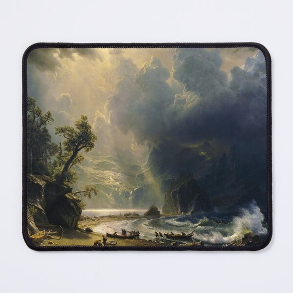 Item preview, Puget Sound on the Pacific Coast - Bierstadt Art Prints designed and sold by TheSoulOfArt.