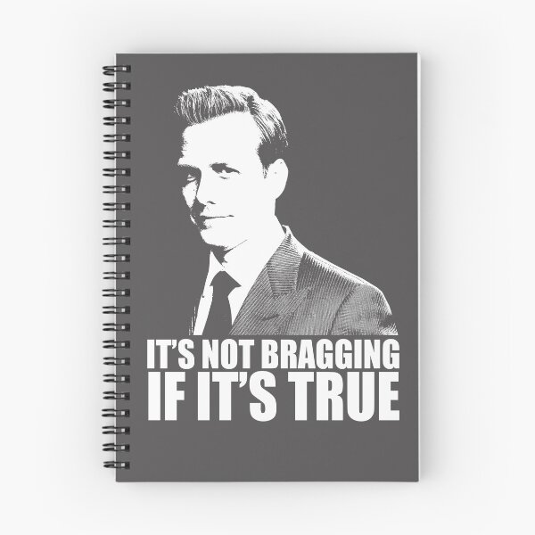 Item preview, Suits Harvey Specter It's Not Bragging Tshirt white designed and sold by theshirtnerd.