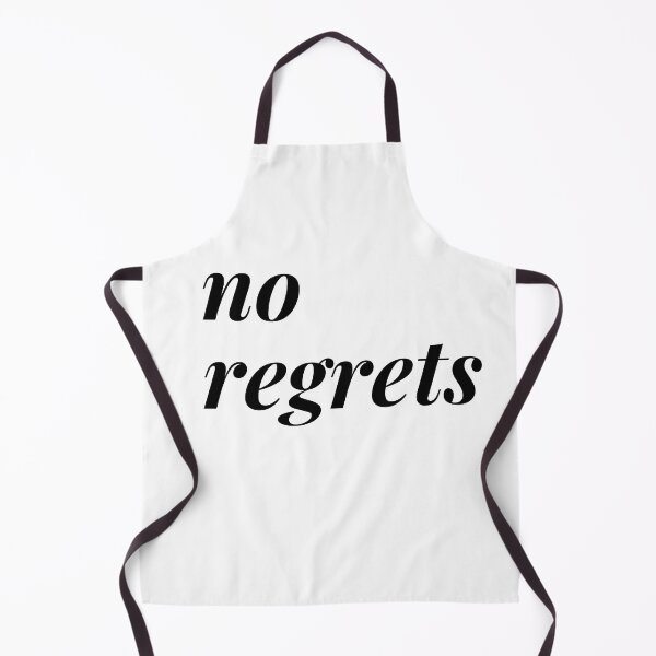 Item preview, No regrets. Text only design. Black text. designed and sold by JellyBeenzz.