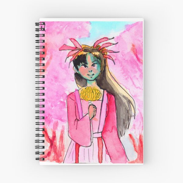 Aperçu de l'œuvre April Phoenix Supernatural Girl à Hanfu au printemps avec des fleurs de cerisier créée et vendue par Junpeiberry.