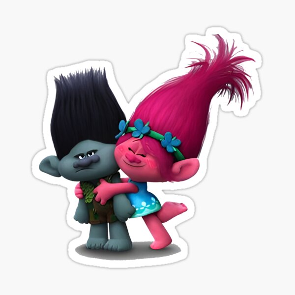 Trolls World Tour Branch Kiss-Cut Sticker, Stickers