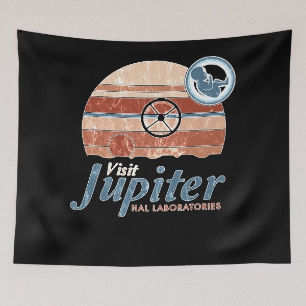 Item preview, Visit Jupiter - Vintage Distressed Sci Fi - Retro Space Odyssey designed and sold by thomabiondo.