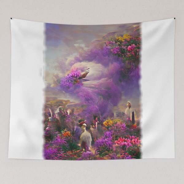 Item preview, Phoenix In Lavender Flower Garden designed and sold by entrys.
