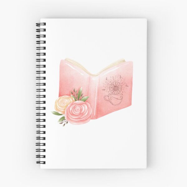 Item preview,  flowery books and tea  designed and sold by ApurwaArtShop.