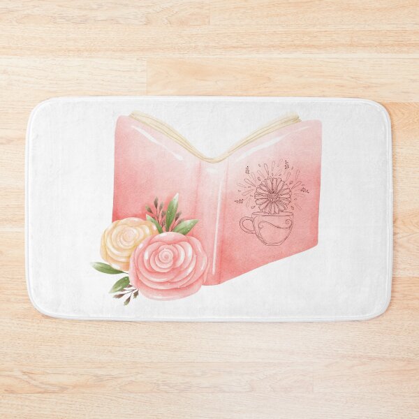 Item preview,  flowery books and tea  designed and sold by ApurwaArtShop.