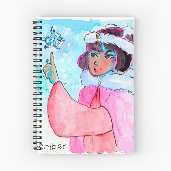 Item preview, December Person in Chinese Hanfu enjoy the bitter frost and snowflakes designed and sold by Junpeiberry.