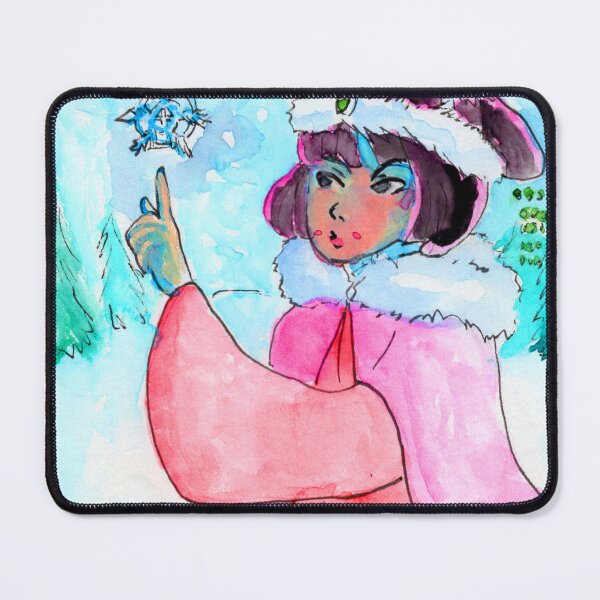 Item preview, December Person in Chinese Hanfu enjoy the bitter frost and snowflakes designed and sold by Junpeiberry.