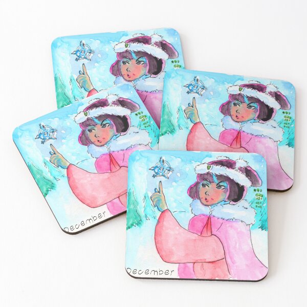 Item preview, December Person in Chinese Hanfu enjoy the bitter frost and snowflakes designed and sold by Junpeiberry.