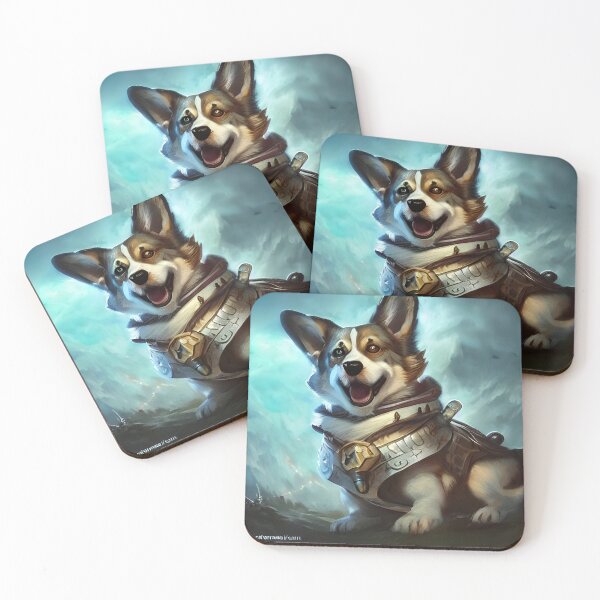 Item preview, AI Generated Art, War Corgi designed and sold by RabbitHoleMI.