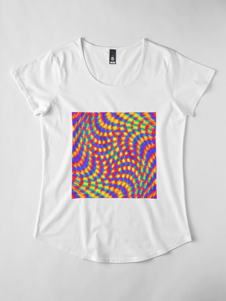 Alternate view of Color Waves Premium Scoop T-Shirt