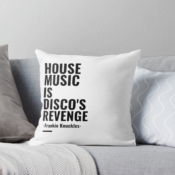 Artikelvorschau, House Music Is Disco's Revenge - Frankie Knuckles- (schwarz) entworfen und verkauft von Discothreadz.