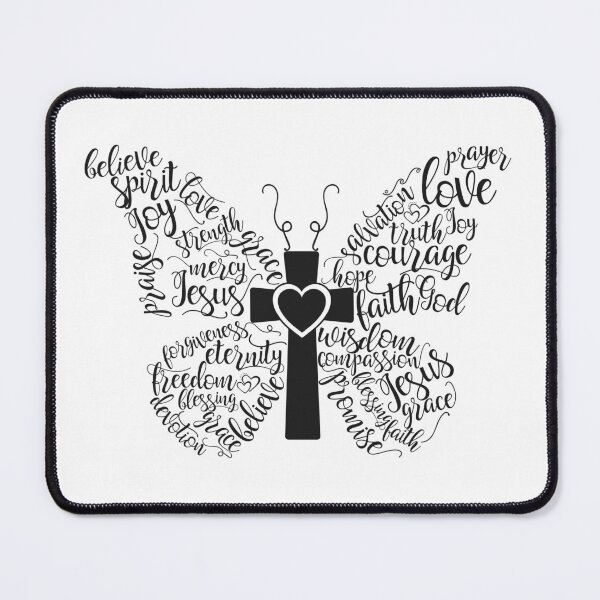 Item preview, Christian design: butterfly words designed and sold by Lolly's Lane Shoppe.