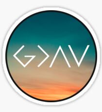 Gott ist größer als die Höhen und Tiefen Sticker