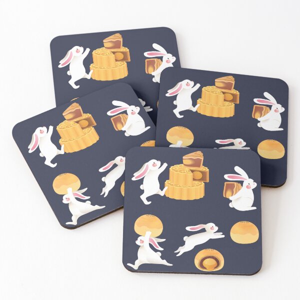 Item preview, Mid-Autumn Festival Mooncakes with Bunnies designed and sold by Alicia Chee.