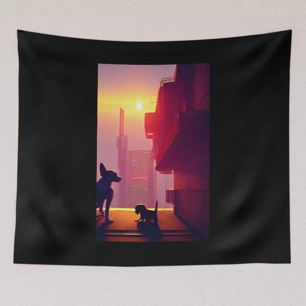 Item preview, Dogs over the sunset  designed and sold by Mitrodoros.