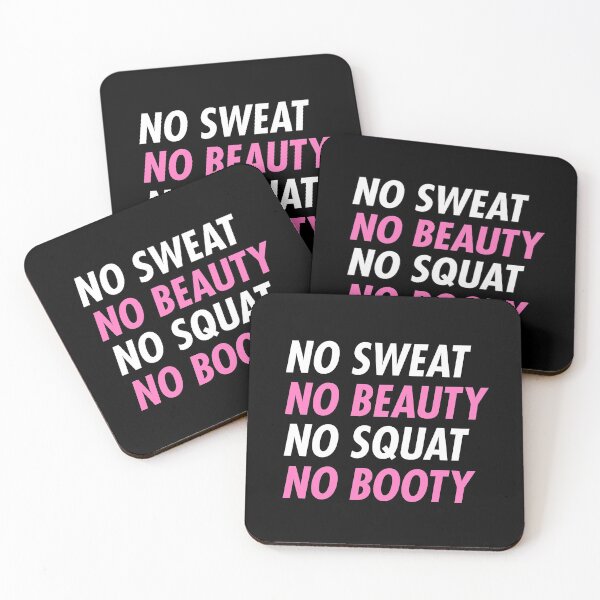 Item preview, No Sweat No Beauty No Squat No Booty designed and sold by Brogress Project.