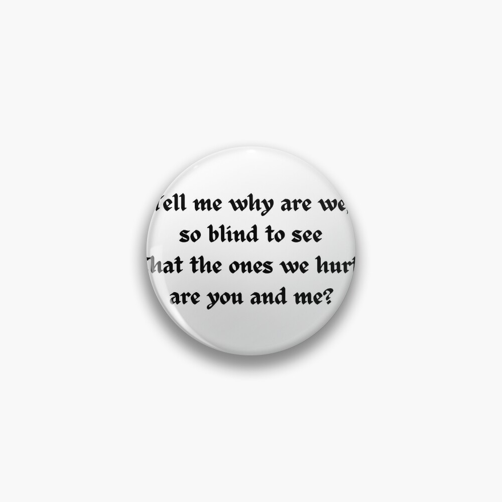 Coolio, Gangsta's Paradise, Lyrics, Tell me why are we, so blind to see  That the ones we hurt, are you and me? Sticker for Sale by shaniraval04