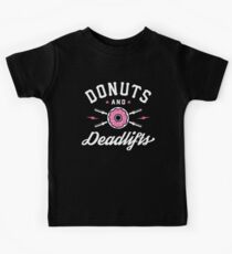 Donuts And Deadlifts Kids T-Shirt