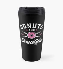 Donuts und Deadlifts Thermosbecher