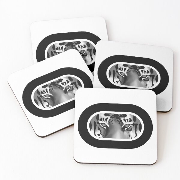 Item preview, Intense stare from a tiger - Black and White variation designed and sold by MoonLitFox.