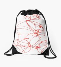 Open Road - Biking A Red Drawstring Bag