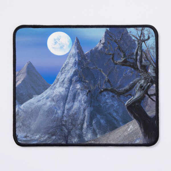 Item preview, Moonlit Mountain Path - Magical Realm Snow Scene designed and sold by GWTF-Designs.