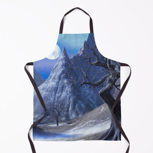 Item preview, Moonlit Mountain Path - Magical Realm Snow Scene designed and sold by GWTF-Designs.