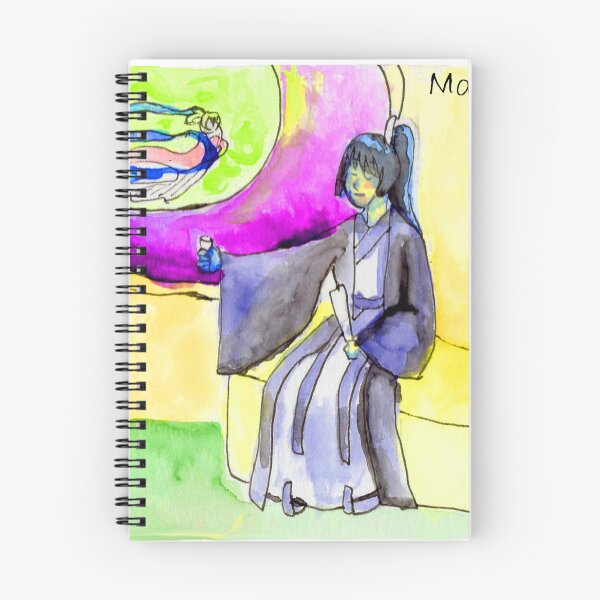 Item preview, March Chinese Scholar Drinking to the Moon with an Angel Passing by designed and sold by Junpeiberry.