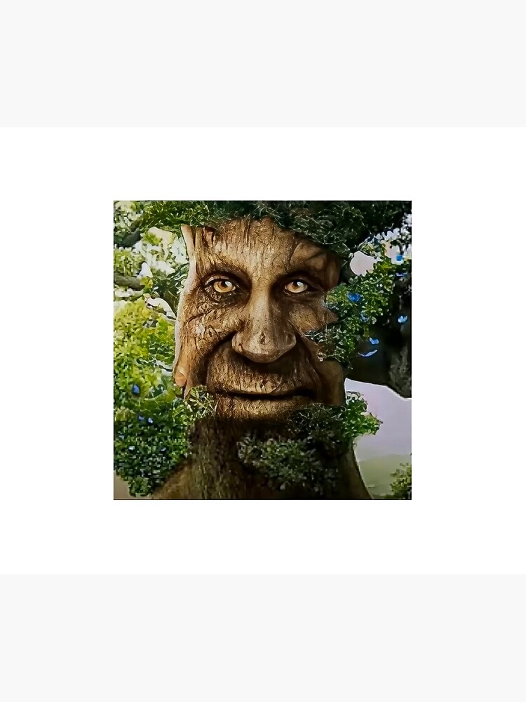 Wise Mystical Tree Face Old Mythical Oak Tree Funny Meme Aloha Rope Hat