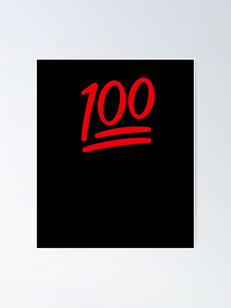 red-100-emoji-keep-it-real-poster-by-amtsales-redbubble