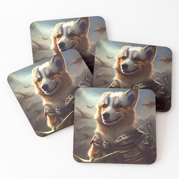 Item preview, AI Generated Art, War Corgi designed and sold by RabbitHoleMI.