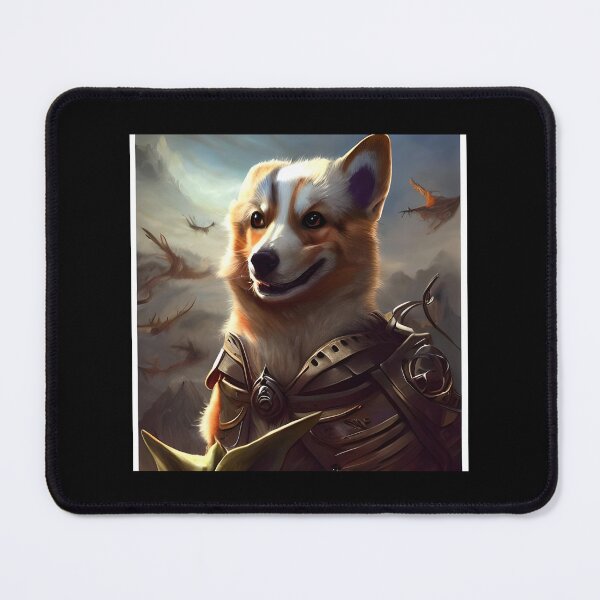 Item preview, AI Generated Art, War Corgi designed and sold by RabbitHoleMI.