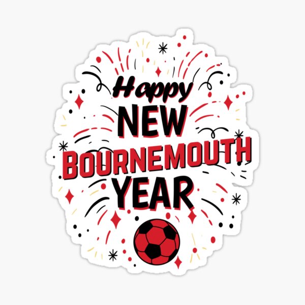 Item preview, Happy new Bournemouth foofball Year 2022 greeting designed and sold by HTownAparel.