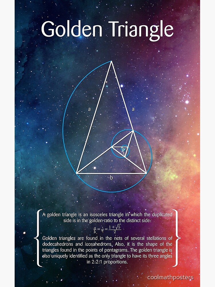 "Golden Triangle" Art Print for Sale by coolmathposters Redbubble