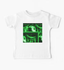 Green on black Baby Tee
